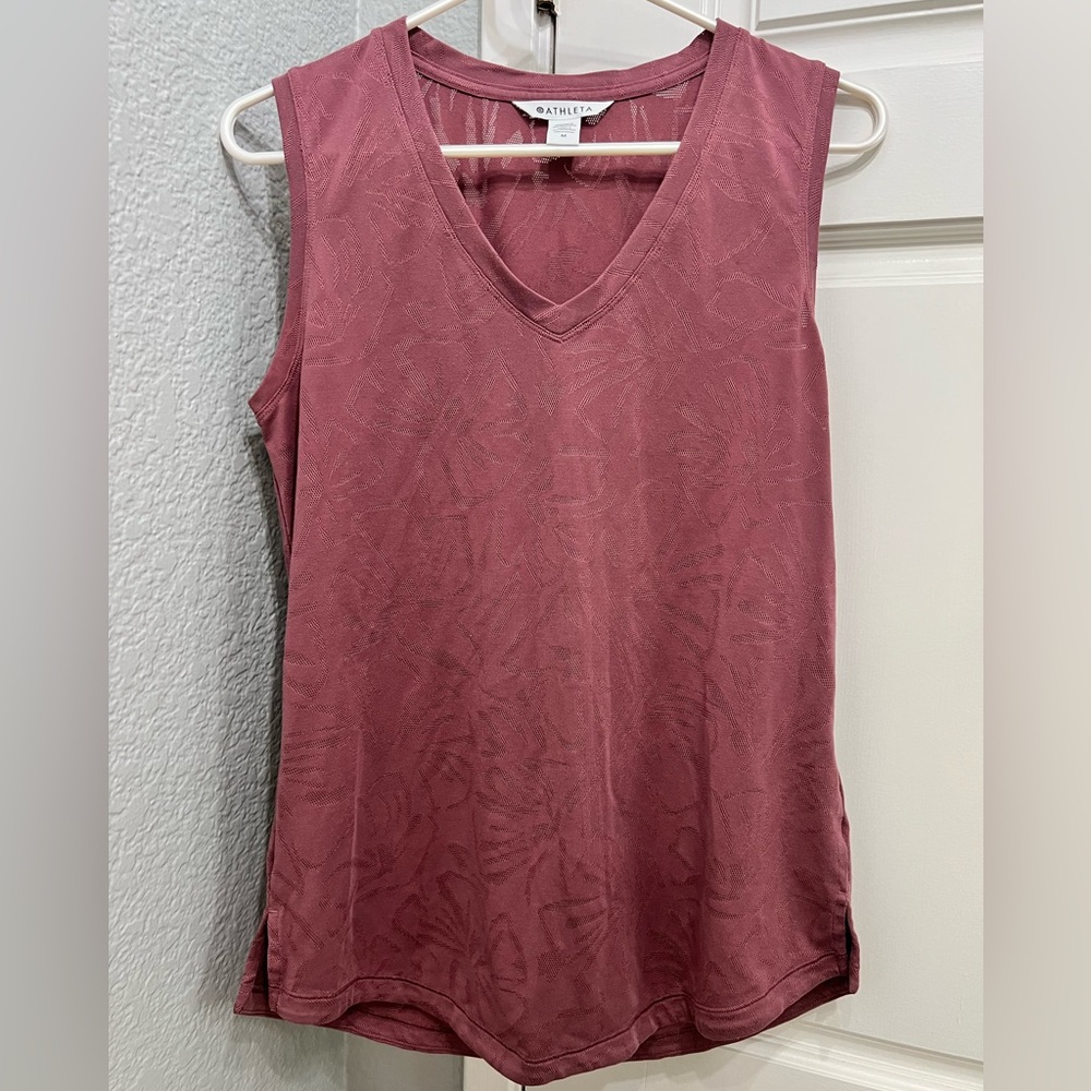 Athleta Dusty Rose Essential V-Neck Tank